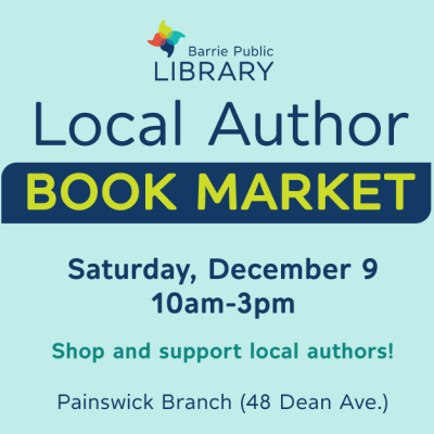 Barrie Library's Local Author Book Market